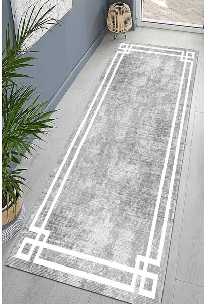 Сива пътека подходяща за пране 60x200 cm Mano – Vitaus