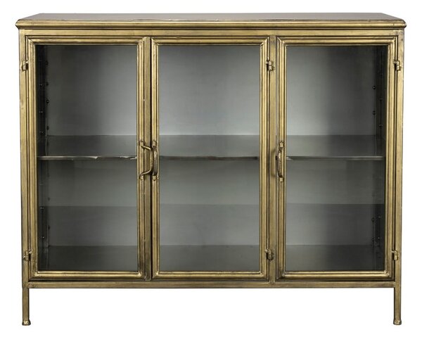 Метална витрина в златист цвят 100x80x38,5 cm Gertlush – Dutchbone