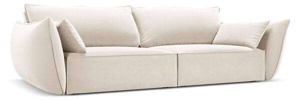 Бежов кадифен диван 208 cm Vanda – Mazzini Sofas