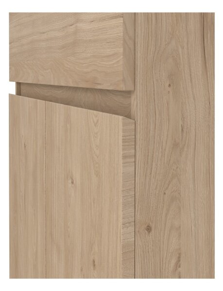 Скрин от дъбов декор в естествен цвят 80x100x40 cm Naia – Tvilum
