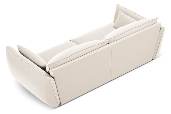 Бежов кадифен диван 208 cm Vanda – Mazzini Sofas