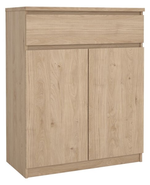 Скрин от дъбов декор в естествен цвят 80x100x40 cm Naia – Tvilum