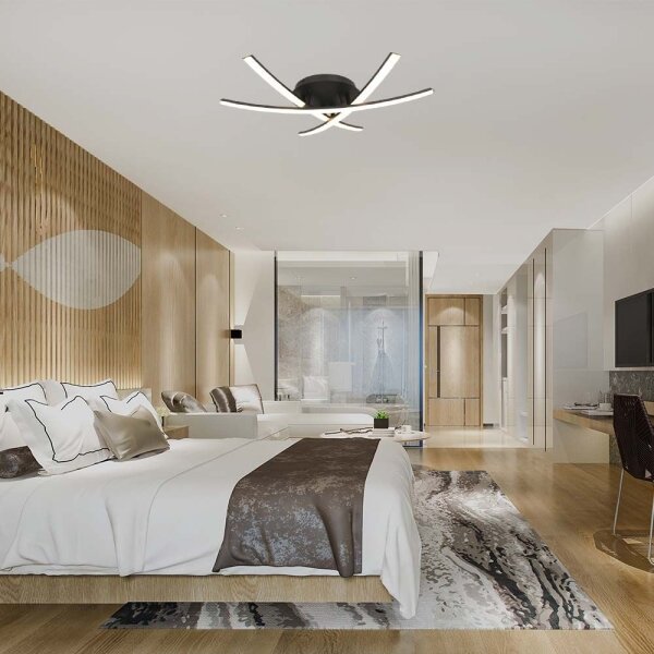 LED Плафониера LED/20W/230V 3000K черен