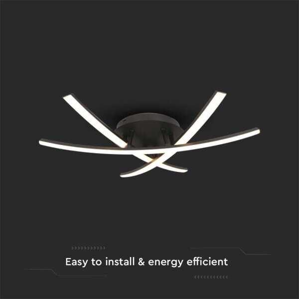 LED Плафониера LED/20W/230V 3000K черен