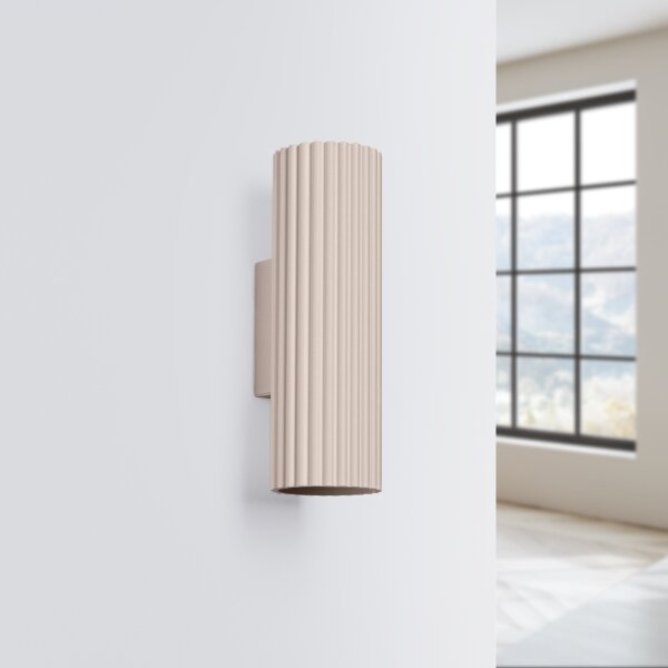 Brilagi - LED стенен аплик CRESTO 2xGU10/10W/230V 20 см тауп (кафеникаво-сив)
