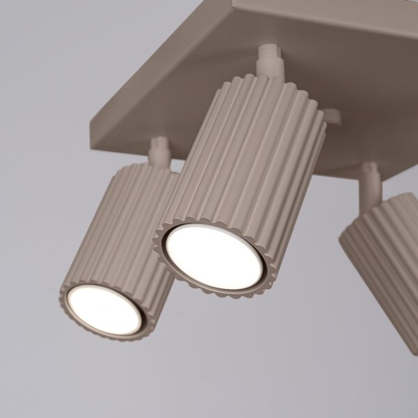 Brilagi - LED точково осветително тяло CRESTO 4xGU10/10W/230V таупе