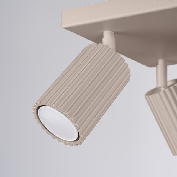 Brilagi - LED точково осветително тяло CRESTO 4xGU10/10W/230V таупе