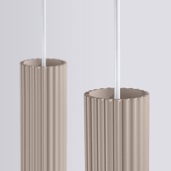 Brilagi - LED полилей на кабел CRESTO 2xGU10/10W/230V таупе