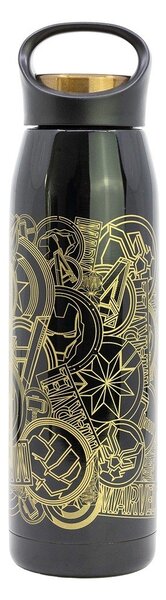 Черен детски термос от неръждаема стомана 665 ml Marvel – STOR