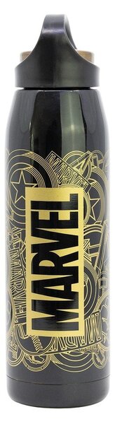 Черен детски термос от неръждаема стомана 665 ml Marvel – STOR