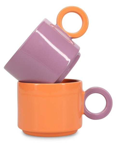 Оранжева глинена чаша 280 ml Lou – ONA