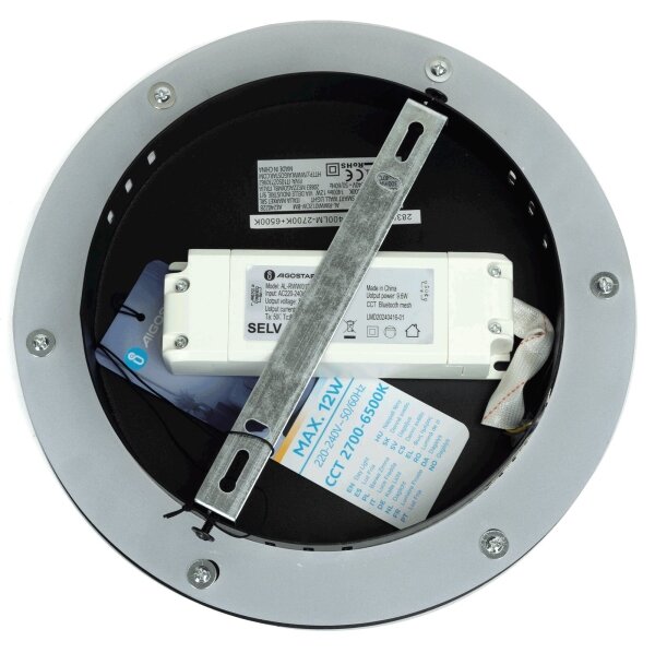 Aigostar MESH LED стенен лампион, димер, 12W, 230V, черен