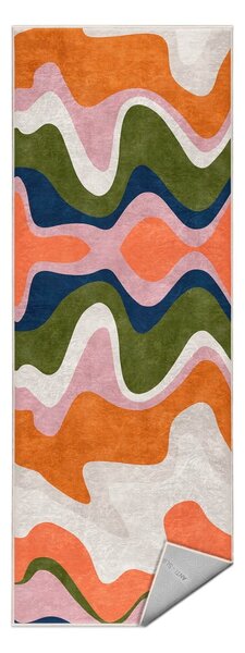 Оранжева пътека подходяща за пране 60x230 cm Squiggly Orange – Mila Home