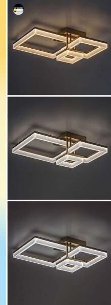 Rabalux 71384 - LED Плафониера AMILIA LED/22W/230V 3000/4000/6500K златист