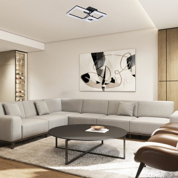 Rabalux 71386 - LED Плафониера AMILIA LED/22W/230V 3000/4000/6500K черен