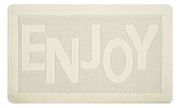 Кремав килим за баня 60x100 cm Enjoy – Foutastic