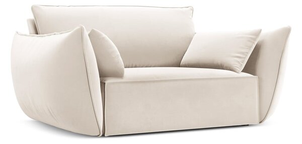Бежово кадифено кресло Vanda – Mazzini Sofas