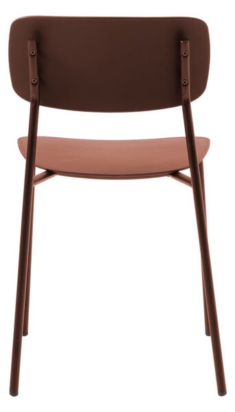 Трапезни столове в комплект от теракотени 2 бр. Kirkland – Unique Furniture