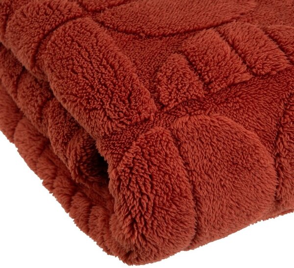 Одеяло от микроплюш в тухлен цвят 130x160 cm Mid Century – Casa Selección