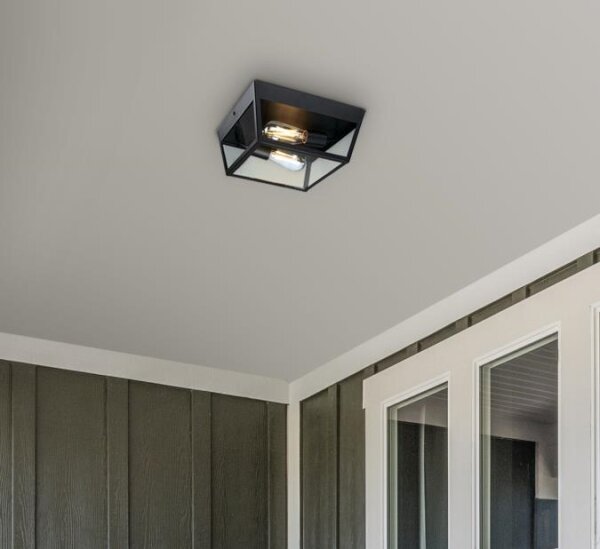 Westinghouse 61219 - Екстериорна лампа за таван PETERSON 2xE27/40W/230V IP44