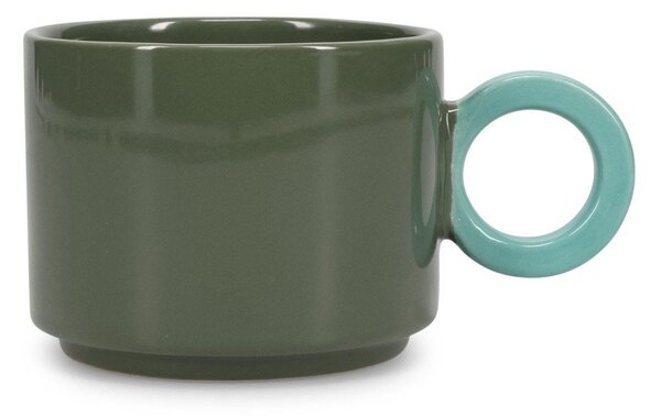 Зелена глинена чаша 280 ml Lou – ONA