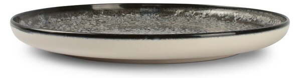 Черна/кремава глинена чиния ø 27 cm Gravel – ONA