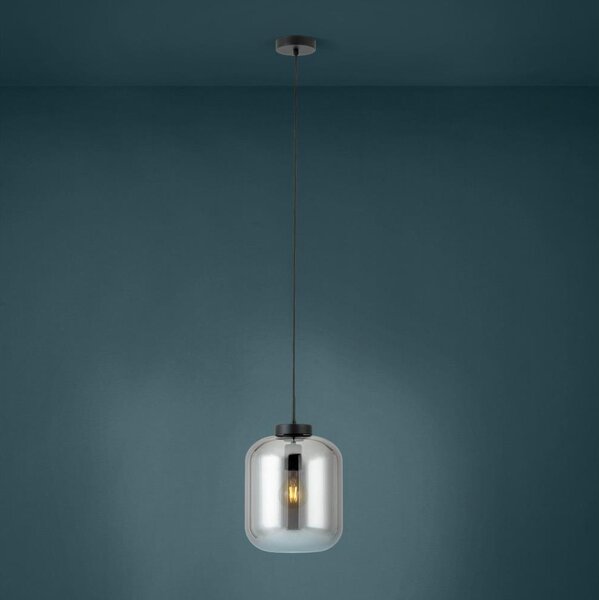 Eglo 39673 - Пендел BULCIAGO 1xE27/40W/230V Ø 25 см опушен
