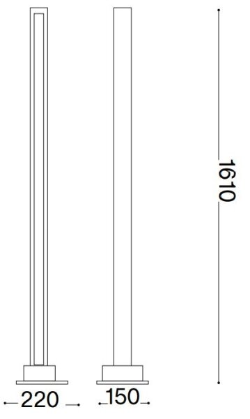 Ideal Lux - LED Димируем лампион CRAFT LED/26W/230V CRI 90 бук