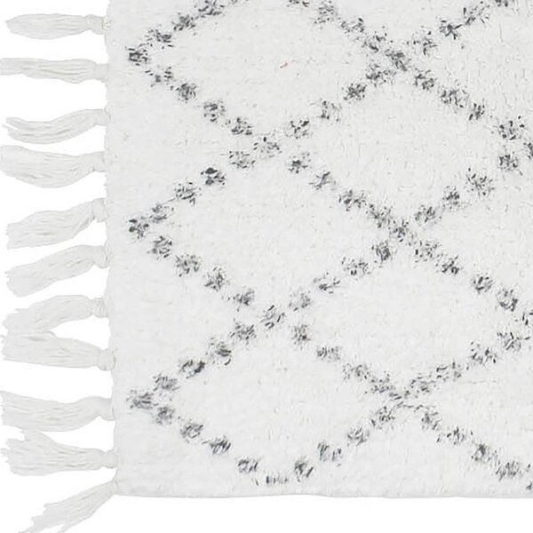 Бял килим за баня 50x80 cm Latika – douceur d'intérieur