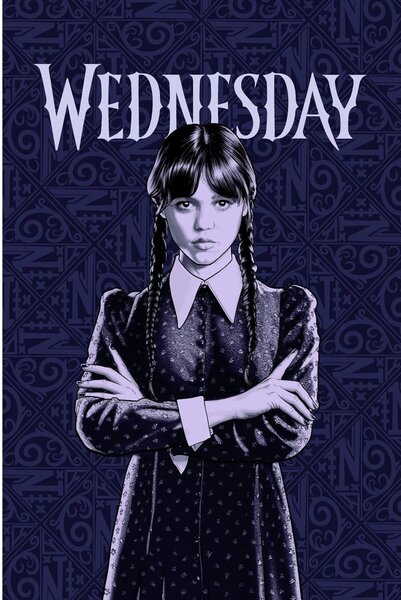 Тъмносиньо детско одеяло от флийс 100x150 cm Wednesday – Jerry Fabrics