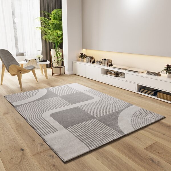 Килим в светлосиво и слонова кост 80x150 cm Flora – Universal