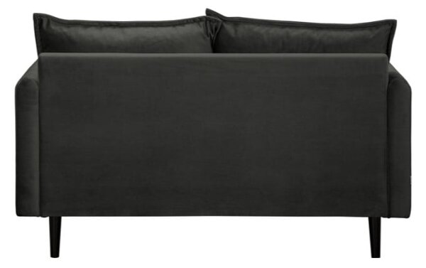 Тъмносив кадифен диван 138 cm Juli – Ropez