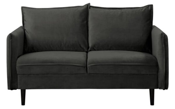 Тъмносив кадифен диван 138 cm Juli – Ropez