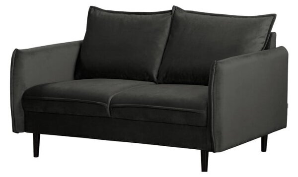 Тъмносив кадифен диван 138 cm Juli – Ropez