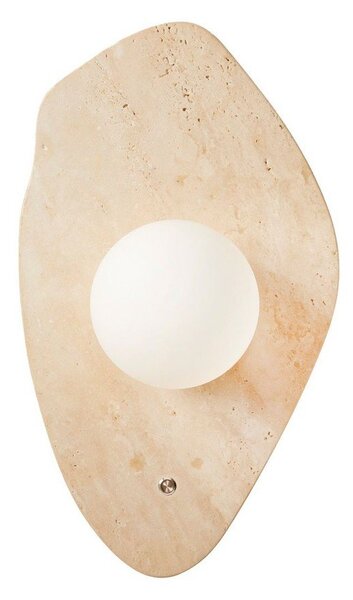 Бежова каменна стенна лампа ø 10 cm Hilde – Opviq lights