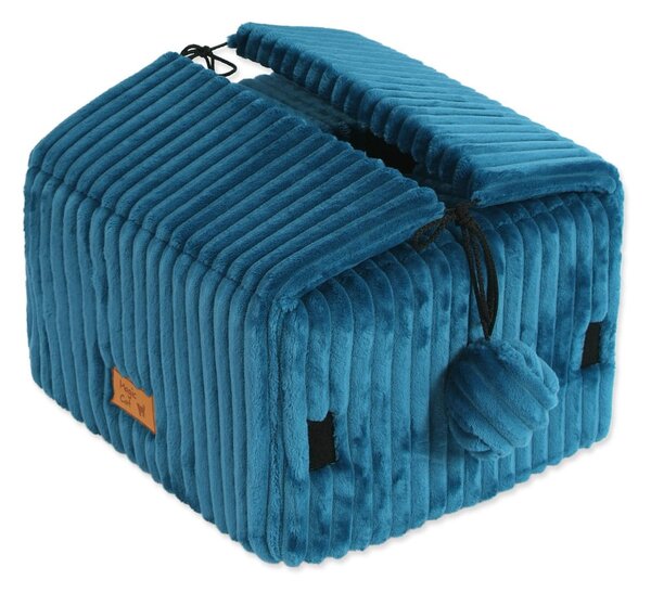 Синьо легло палатка за котка 40x36 cm Magic Cat Stripe – Plaček Pet Products