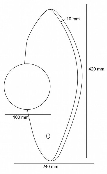Бежова каменна стенна лампа ø 10 cm Hilde – Opviq lights
