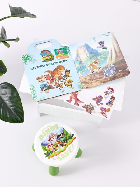 Sinsay - Книга с многократни стикери PAW Patrol Dino Movie - светлосиньо