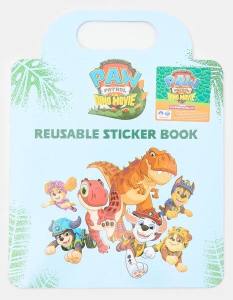 Sinsay - Книга с многократни стикери PAW Patrol Dino Movie - светлосиньо