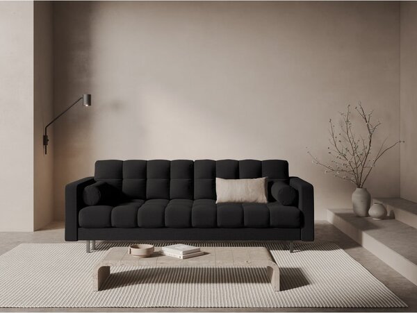 Тъмносив разтегателен диван с място за съхранение 222 cm Bali – Cosmopolitan Design