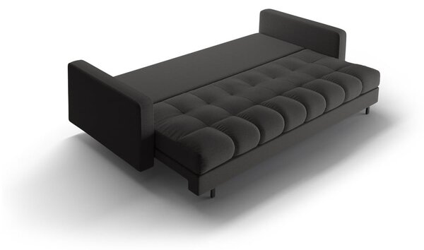 Тъмносив разтегателен диван с място за съхранение 222 cm Bali – Cosmopolitan Design