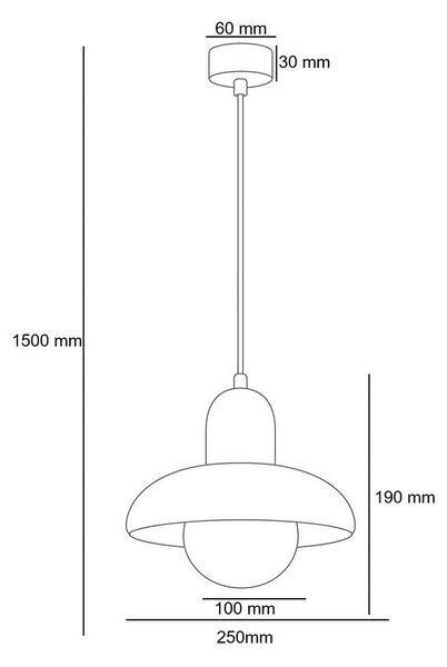 Кафяво висящо осветително тяло с дървен абажур ø 25 cm Elsa – Opviq lights