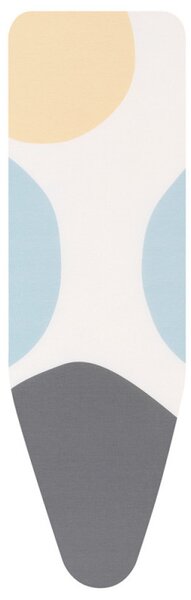 Калъф за маса за гладене Brabantia B 1003420, 124x38 см, 9 мм, PerfectFlow, Бял/Сив