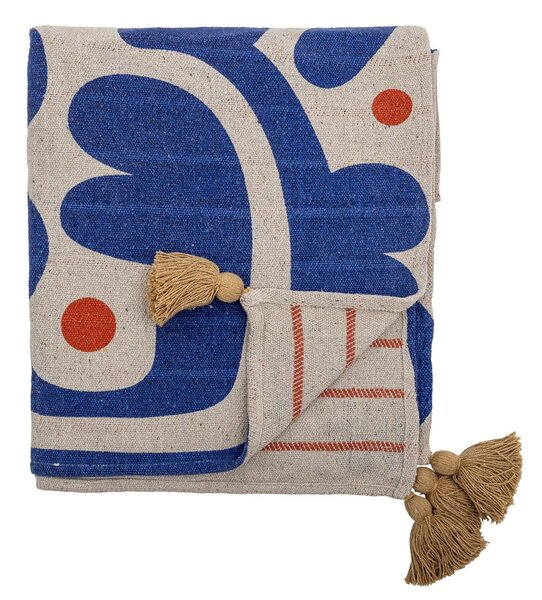 Синьо одеяло 130x160 cm Eviaya – Bloomingville