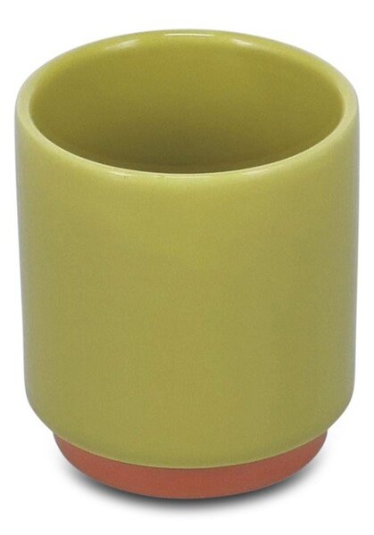 Зелена/оранжева глинена чаша 270 ml Duo – ONA