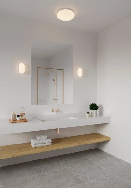Nordlux - Плафон за баня FOAM 2xE27/55W/230V IP44 бял