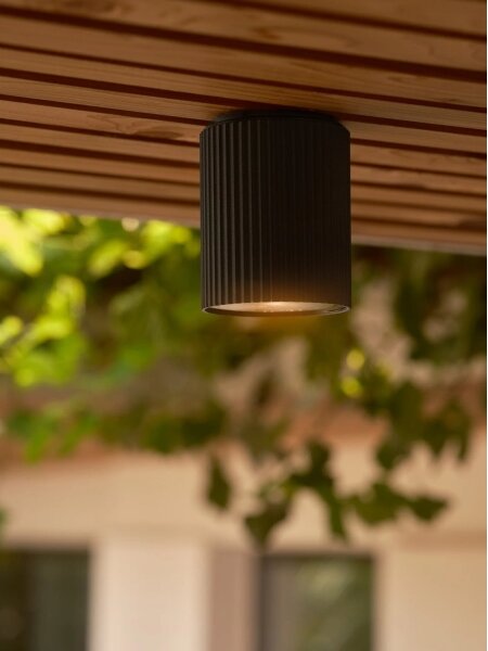 Nordlux - Екстериорна лампа за таван KYKLOP 1xGU10/15W/230V IP54 черен