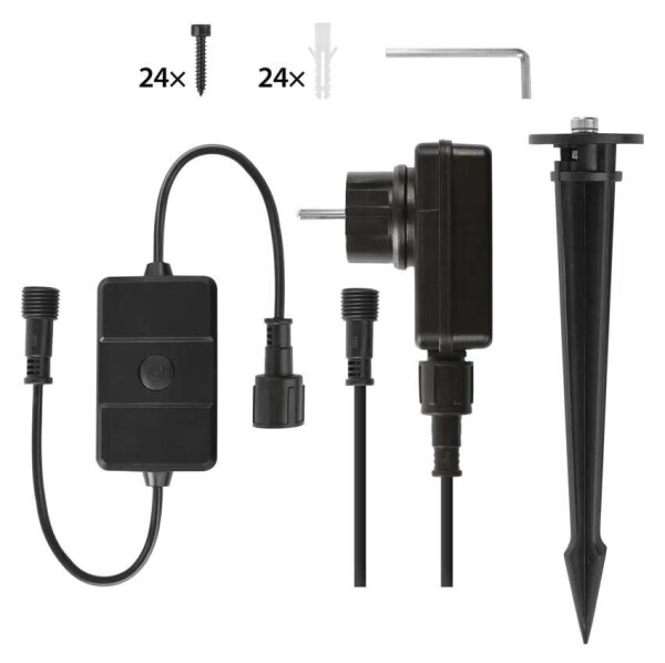 К-кт 3x LED RGBIC Димируема екстериорна прожектор LED/14W/230V 3000-6500K IP65 Wi-Fi Tuya