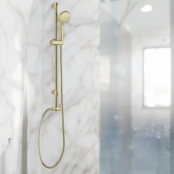 Матово златист душ маркуч от неръждаема стомана 150 cm Brass – Wenko