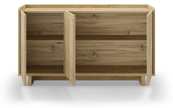 Скрин от дъбов декор в естествен цвят 140x80x40 cm Daira – Marckeric